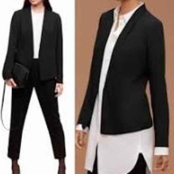 Aritzia Babaton Black Keith Blazer Size 10 - Picture 1 of 8
